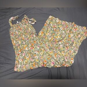 Chenault Green Floral Dress